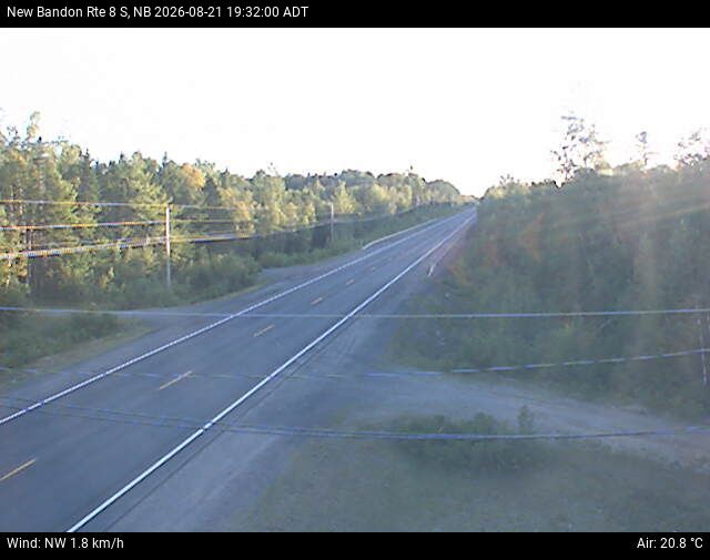 Web Cam image of New Bandon (NB Highway 8)