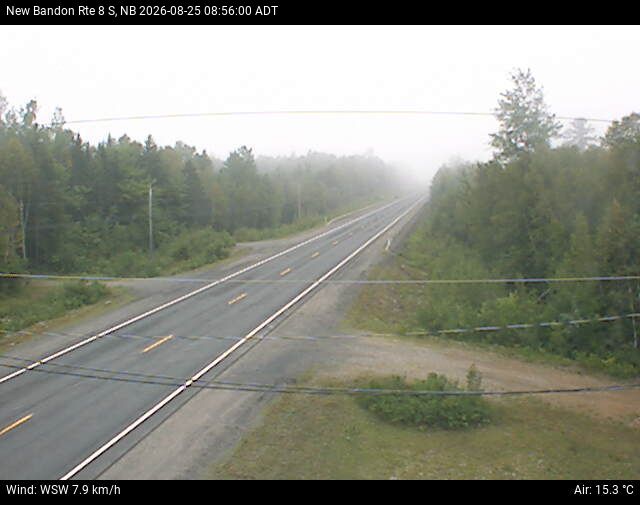 Web Cam image of New Bandon (NB Highway 8)