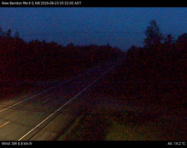 Web Cam image of New Bandon (NB Highway 8)