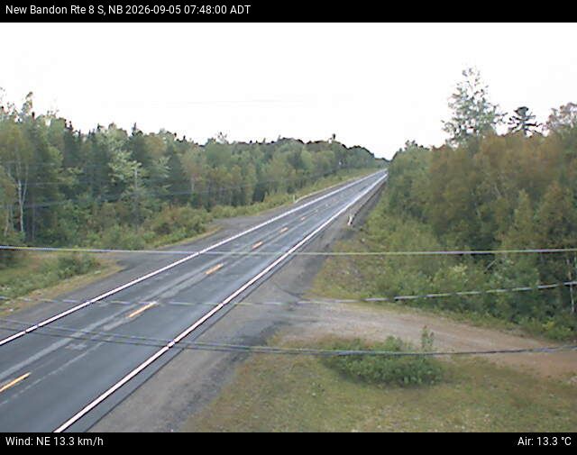 Web Cam image of New Bandon (NB Highway 8)