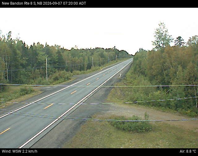 Web Cam image of New Bandon (NB Highway 8)