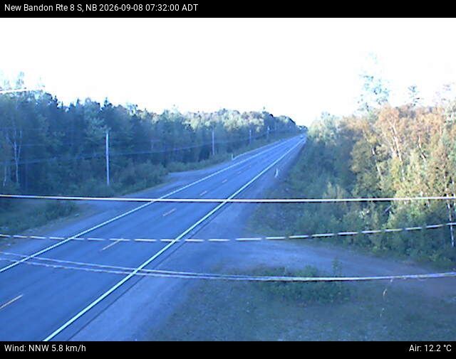 Web Cam image of New Bandon (NB Highway 8)