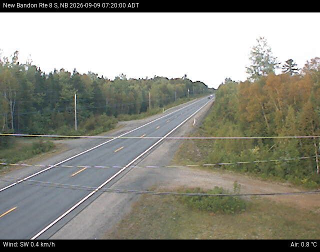 Web Cam image of New Bandon (NB Highway 8)