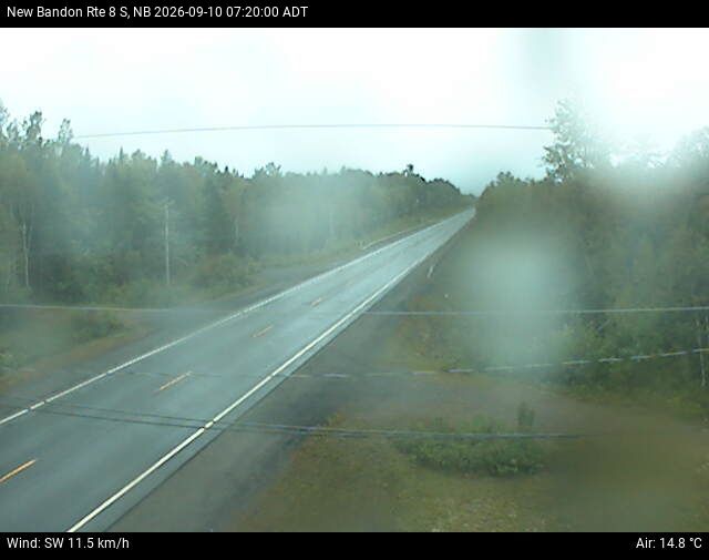 Web Cam image of New Bandon (NB Highway 8)