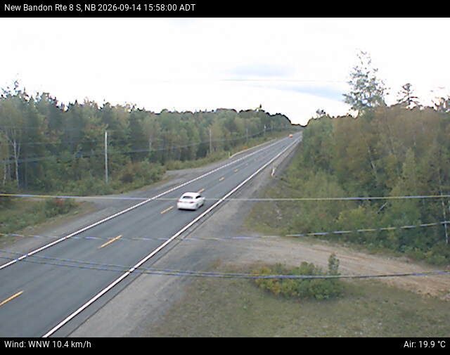 Web Cam image of New Bandon (NB Highway 8)