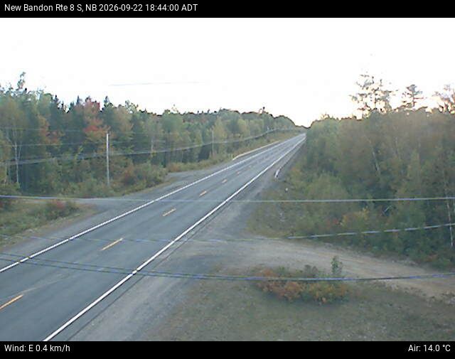 Web Cam image of New Bandon (NB Highway 8)