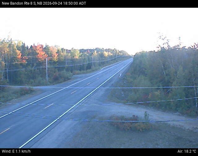 Web Cam image of New Bandon (NB Highway 8)