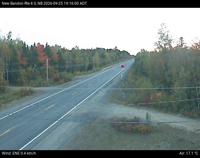 Web Cam image of New Bandon (NB Highway 8)