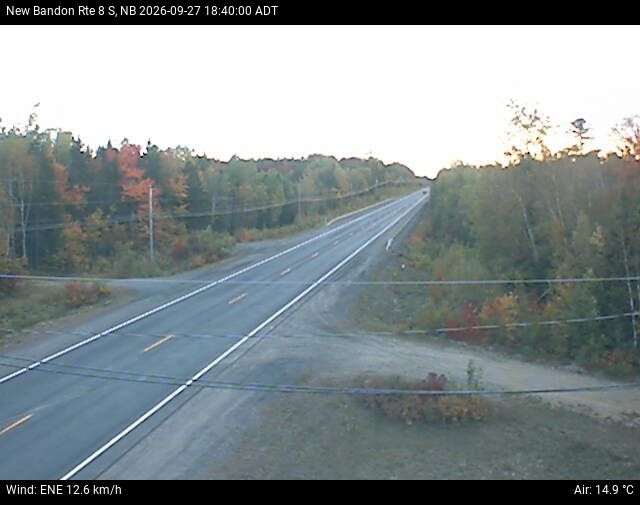 Web Cam image of New Bandon (NB Highway 8)