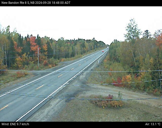 Web Cam image of New Bandon (NB Highway 8)