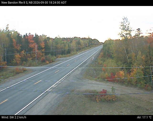 Web Cam image of New Bandon (NB Highway 8)