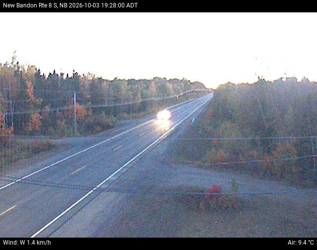 Web Cam image of New Bandon (NB Highway 8)