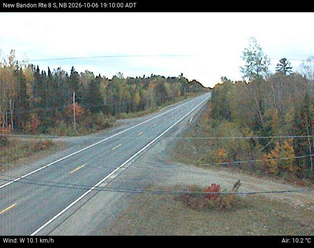 Web Cam image of New Bandon (NB Highway 8)