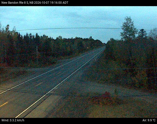 Web Cam image of New Bandon (NB Highway 8)