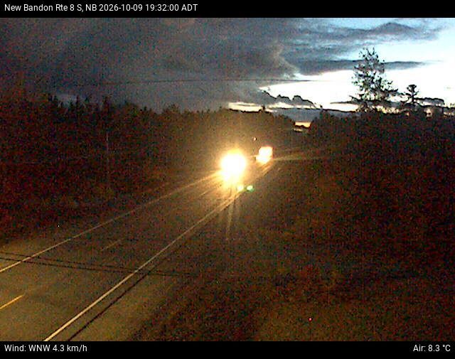Web Cam image of New Bandon (NB Highway 8)