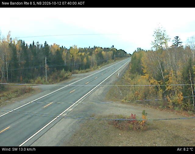 Web Cam image of New Bandon (NB Highway 8)