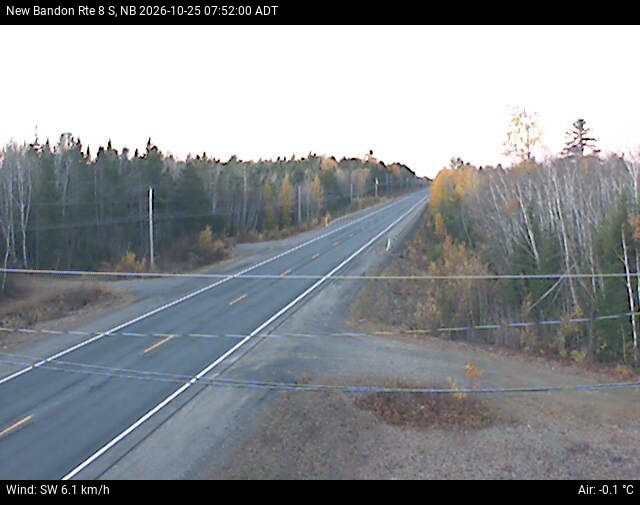 Web Cam image of New Bandon (NB Highway 8)