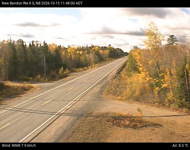 Web Cam image of New Bandon (NB Highway 8)