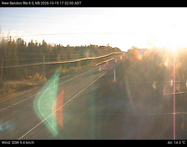 Web Cam image of New Bandon (NB Highway 8)