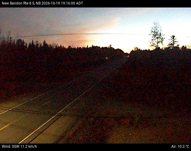 Web Cam image of New Bandon (NB Highway 8)