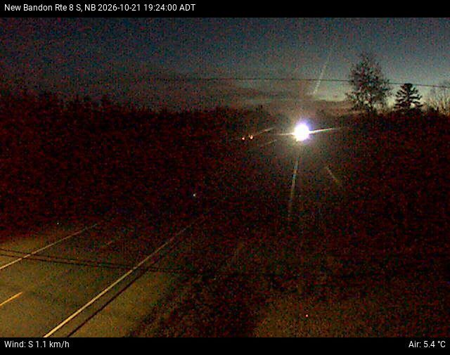 Web Cam image of New Bandon (NB Highway 8)