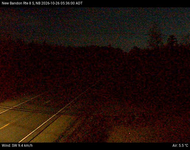 Web Cam image of New Bandon (NB Highway 8)