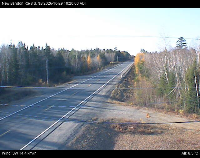 Web Cam image of New Bandon (NB Highway 8)