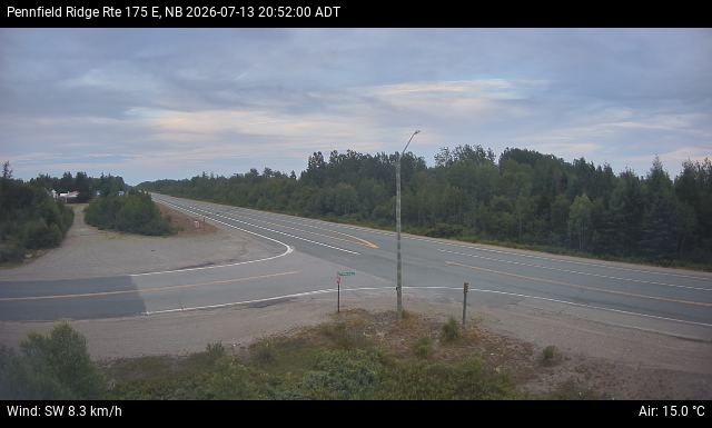 Web Cam image of Pennfield Ridge (NB Highway 175)