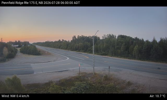 Web Cam image of Pennfield Ridge (NB Highway 175)