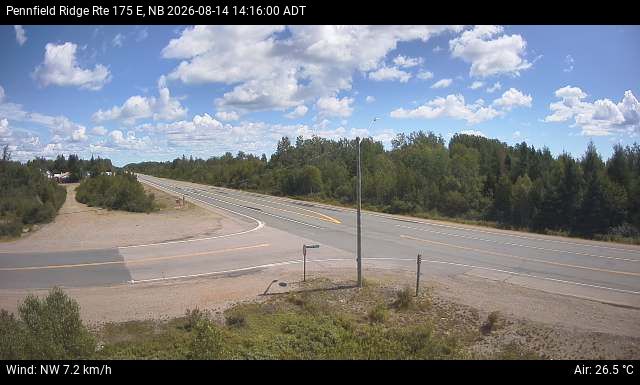 Web Cam image of Pennfield Ridge (NB Highway 175)
