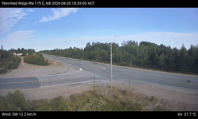 Web Cam image of Pennfield Ridge (NB Highway 175)