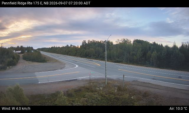 Web Cam image of Pennfield Ridge (NB Highway 175)