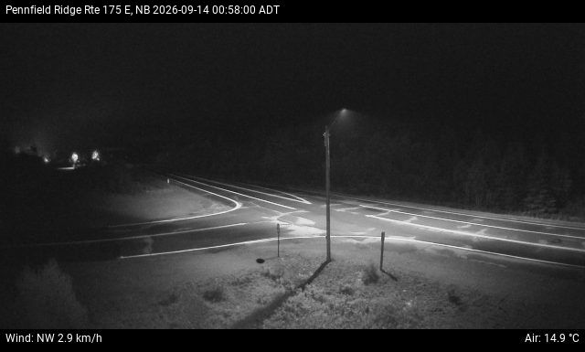 Web Cam image of Pennfield Ridge (NB Highway 175)