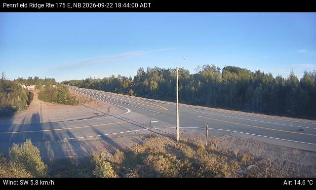 Web Cam image of Pennfield Ridge (NB Highway 175)