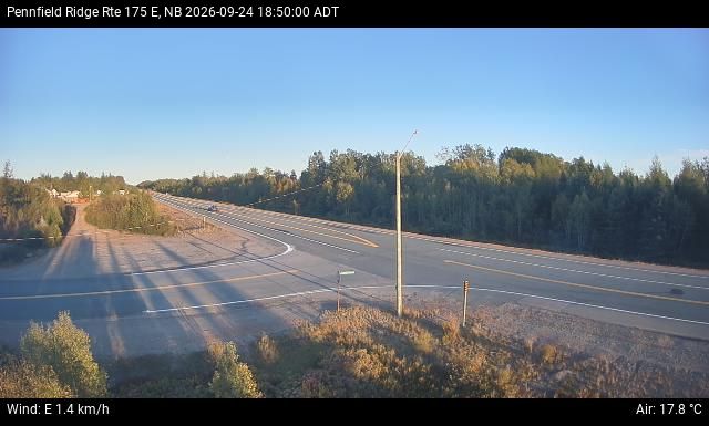 Web Cam image of Pennfield Ridge (NB Highway 175)