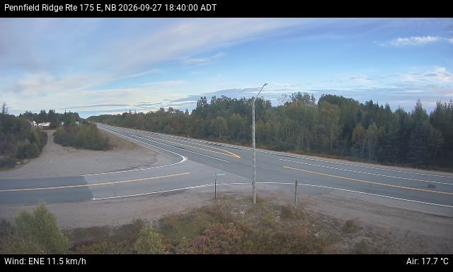 Web Cam image of Pennfield Ridge (NB Highway 175)