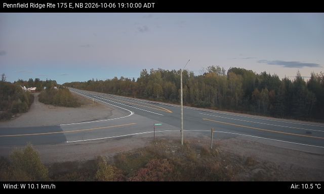 Web Cam image of Pennfield Ridge (NB Highway 175)