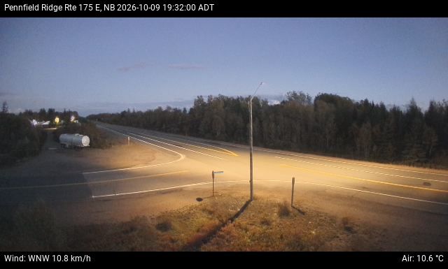 Web Cam image of Pennfield Ridge (NB Highway 175)