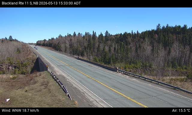 Web Cam image of Blackland (NB Highway 11)