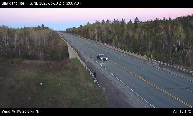 Web Cam image of Blackland (NB Highway 11)
