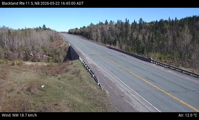 Web Cam image of Blackland (NB Highway 11)
