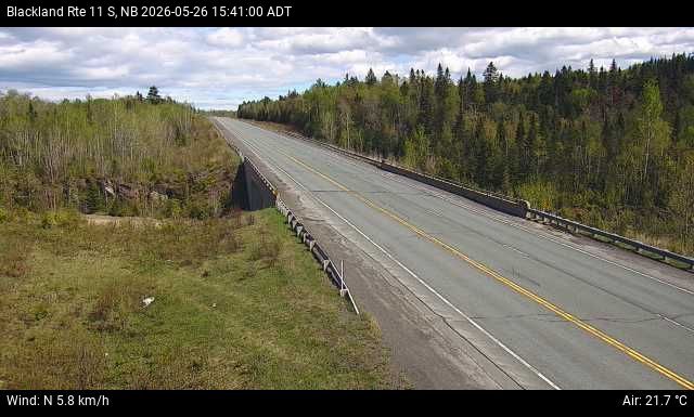 Web Cam image of Blackland (NB Highway 11)