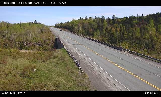 Web Cam image of Blackland (NB Highway 11)