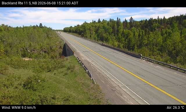 Web Cam image of Blackland (NB Highway 11)
