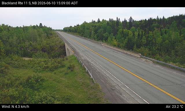 Web Cam image of Blackland (NB Highway 11)