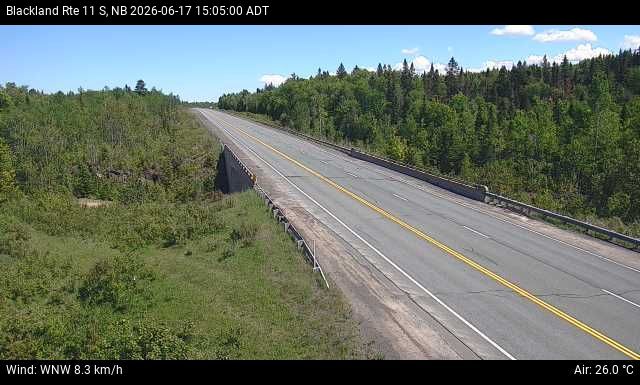 Web Cam image of Blackland (NB Highway 11)