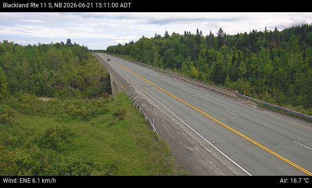 Web Cam image of Blackland (NB Highway 11)