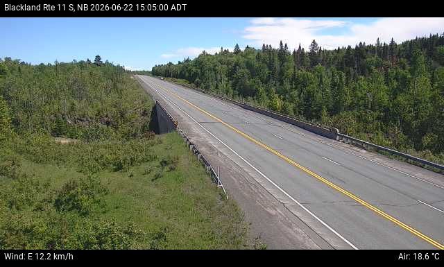 Web Cam image of Blackland (NB Highway 11)