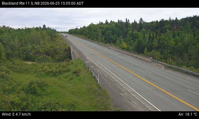 Web Cam image of Blackland (NB Highway 11)