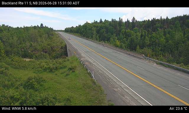 Web Cam image of Blackland (NB Highway 11)